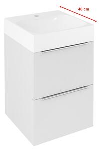 Sapho Sapho, Dulap lavoar EMONA 39.4x55x39cm, alb lucios, EM040-3030