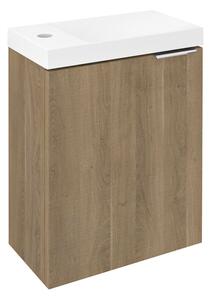 Sapho Sapho, Dulap lavoar LATUS X 39.4x50x22cm, stejar Cuneo, LT110-2525