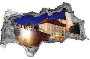 Autocolant 3D gaura cu priveliște Cracovia, Polonia