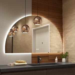Erga Kori, oglinda LED semicirculara 80x140cm, 3105 lm, 3 culori deschise, ERG-V01-KORI-8014-CL