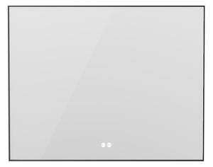 Erga Megan, oglindă LED 120x80cm în ramă neagră, 3105 lm, 3 culori de lumină, iluminare din spate, ERG-V01-MEGAN-1280-BK