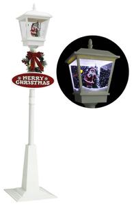 Felinar stradal cu moș Crăciun, LED, 180 cm