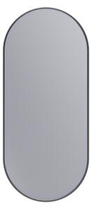 Erga Oval, oglindă ovală 40x90cm, ramă neagră, ERG-V01-OVAL-4090-BK