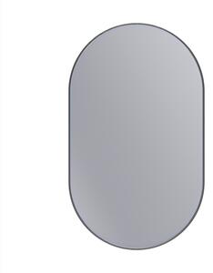 Erga Oval, oglindă ovală 60x100cm, ramă neagră, ERG-V01-OVAL-6010-BK