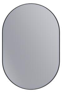 Erga Oval, oglindă ovală 60x90cm, ramă neagră, ERG-V01-OVAL-6090-BK