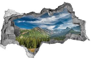 Autocolant gaură 3D Toamna în Munții Tatra