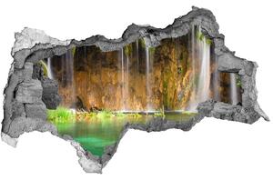 Autocolant de perete gaură 3D Lacurile Plitvice