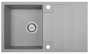 Kuchinox Rab, chiuvetă din granit cu 1 compartiment 760x440x160 mm, gri, LAV-SBF_511Y