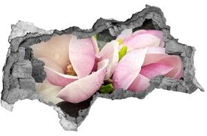 Fototapet un zid spart cu priveliște Magnolia Zen Piatra
