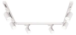 Brilagi HUSKY - Sistem de șină cu 6 spoturi GU10, 10 W, 230 V, alb