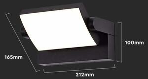 Aplică LED de exterior LED/17W/230V 4000K IP65 neagră