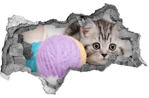 Autocolant autoadeziv gaură Cat cu motkami