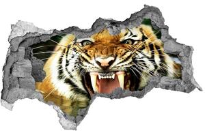 Autocolant de perete gaură 3D hohotitor tigru