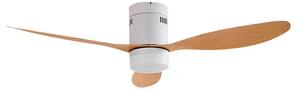 Kayu LED Ventilator de tavan Alb/Lemn - Lucande