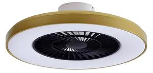 Teleo LED Ventilator de tavan Alamă - Lindby