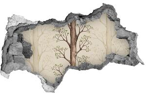 Autocolant gaură 3D copaci