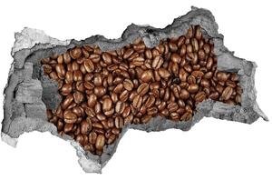 Autocolant de perete gaură 3D Boabe de cafea