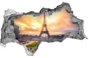 Autocolant gaură 3D Turnul Eiffel din Paris