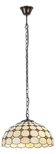 Brilagi - Candelabru Tiffany cu vitralii pe lanț DORAN 2xE27/60W/230V