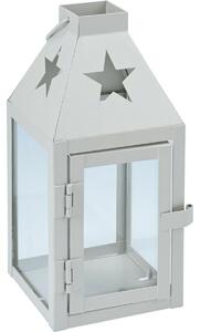 Felinar din metal Hey star gri, 8 x 8 x 17 cm