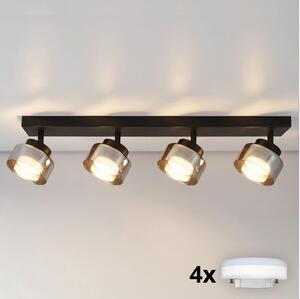 Brilagi - LED Spot AURA LUX 4xGX53/30W/230V, negru/fumuriu