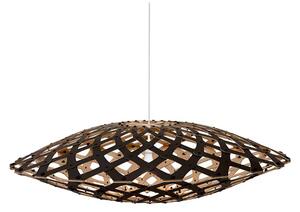 Flax Lustră Pendul Ø110 1 Lateral Negru - David Trubridge