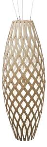 Hinaki Lustră Pendul H140 White 1 Side - David Trubridge