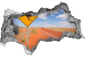 Fototapet 3D gaură în perete Drumul în Australia