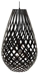 Koura Lustră Pendul H120 2 Laturi Negru - David Trubridge