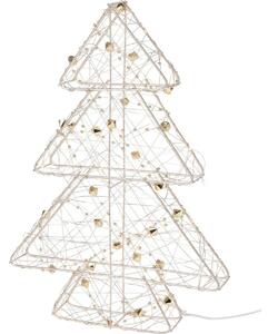 Pom de Crăciun LED Goldwire auriu, 21 x 30 cm