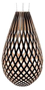 Koura Lustră Pendul H160 Black 1 Side - David Trubridge