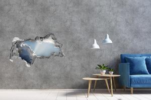 Autocolant 3D gaura cu priveliște Nori pe cer