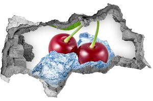 Autocolant 3D gaura cu priveliște Cherry gheață