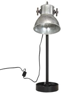 Lampă de birou 25 W, argintiu vintage, 15x15x55 cm, E27