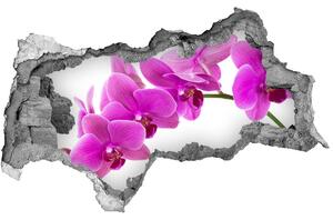 Autocolant un zid spart cu priveliște Orhidee roz