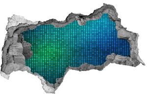 Autocolant de perete gaură 3D abstract