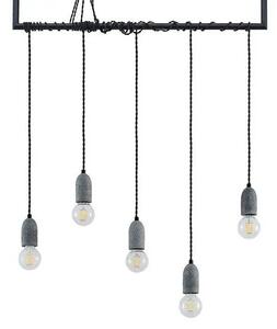 Doravio Lustră Pendul Black/Grey - Lindby