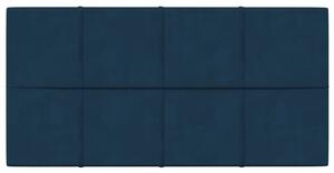 Panouri de perete 12 buc. albastru 60x30 cm catifea 2,16 m²