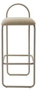 Angui Scaun de bar H92,5 Taupe Bouclé - AYTM