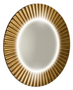 Sapho Sapho, oglindă rotundă PRIDE STRIP cu iluminare LED în ramă, diametru 75cm, bronz, PD754