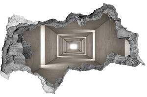 Autocolant gaură 3D Tunelul de beton