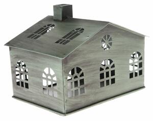 Suport de lumânări din metal Rustik House, 16 x 12x 10 cm