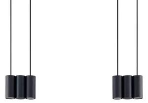 Cesur 6 Lustră Pendul Black - Lucande