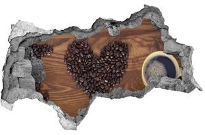 Autocolant de perete gaură 3D îmi place cafeaua