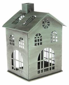 Suport de lumânări din metal Rustik House, 10,5 x15 x 10 cm