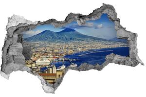 Autocolant 3D gaura cu priveliște Napoli Italia