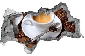 Fototapet un zid spart cu priveliște cafea aromatică