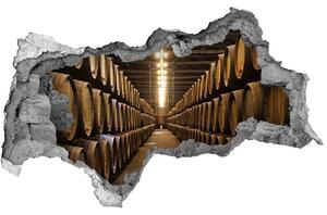 Autocolant de perete gaură 3D Vin în Porto
