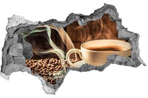 Autocolant de perete gaură 3D cafea aromatică
