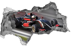 Autocolant 3D gaura cu priveliște Formula 1